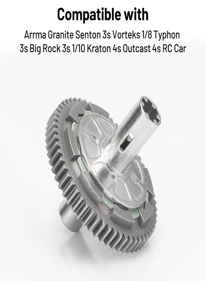 daitoku 57T Metal Steel Slipper Clutch Spur Gear Upgrade Replace Part for Arrma Granite Senton 3s Vorteks 1/10 Kraton 4s Outcast 4s 1/8 Typhon 3s Big Rock 3s RC Car - Image 3
